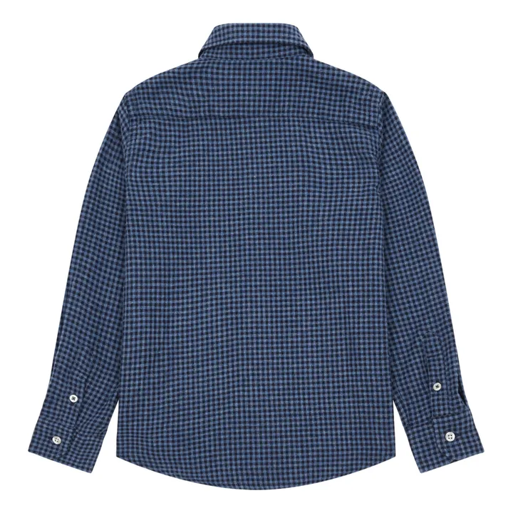 Camisa Gingham de franela | Azul Marino- Imagen del producto n°2