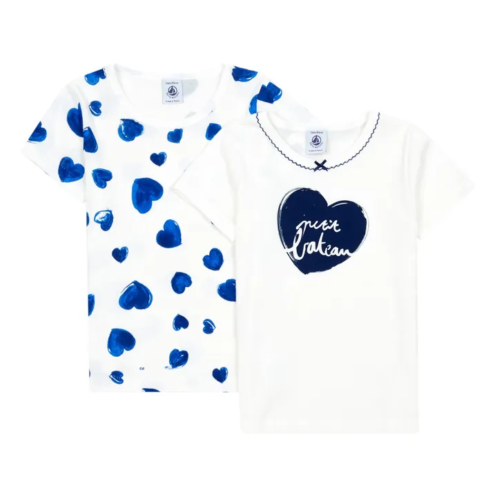 Pack de 2 Camisetas Big love | Blanco- Imagen del producto n°0