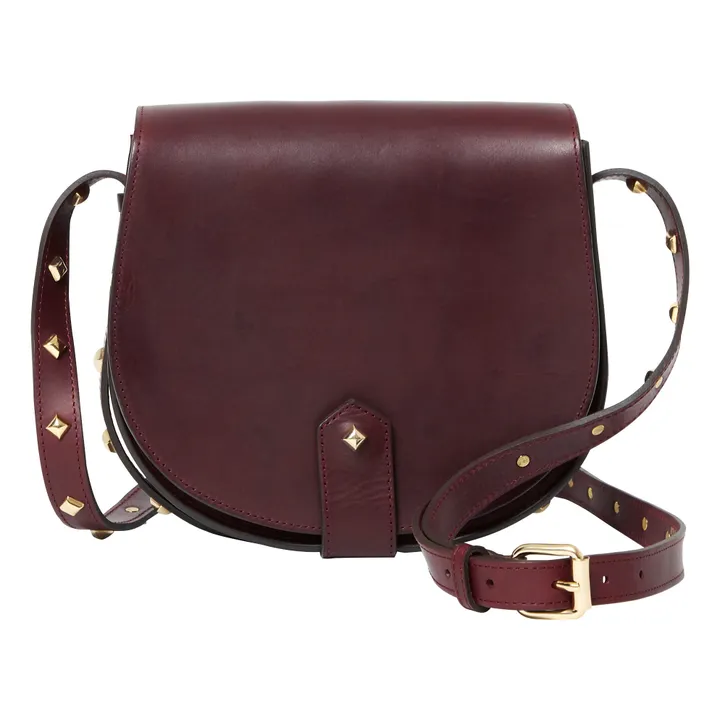 Mamour Leather Bag | Burgundy- Product image n°0