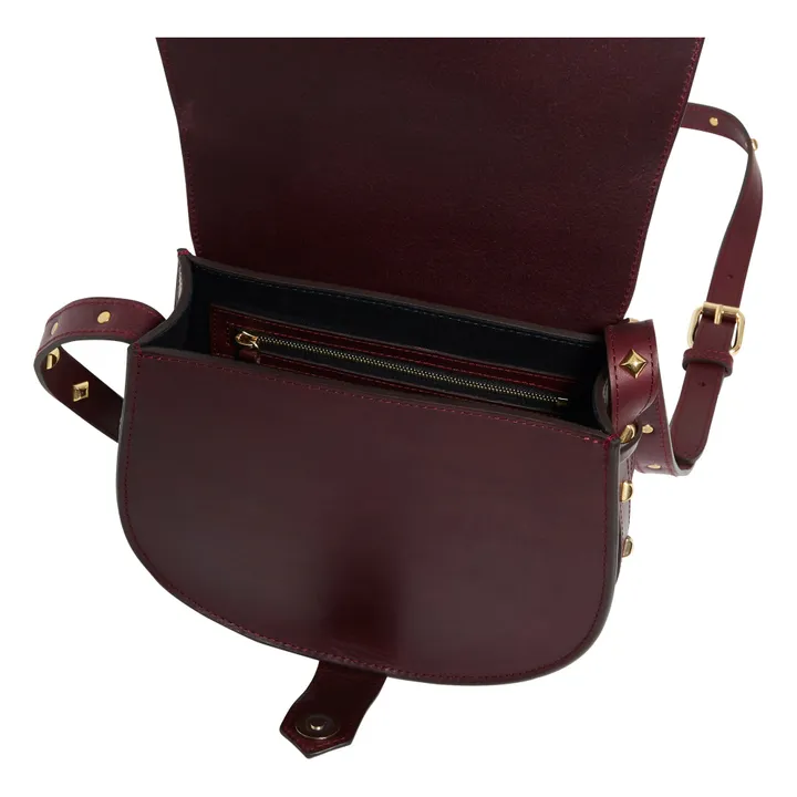 Mamour Leather Bag | Burgundy- Product image n°6