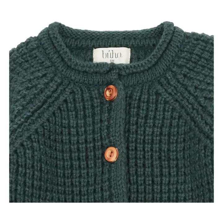 Cárdigan Robin de lana de alpaca | Verde Abeto- Imagen del producto n°1