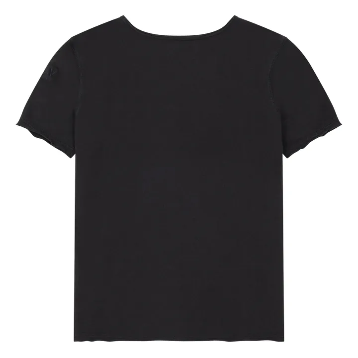 Camiseta Voltaire cuello tunecino | Gris Oscuro- Imagen del producto n°2