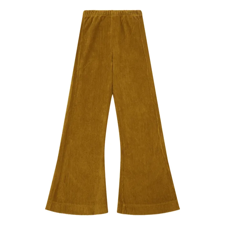 Pantalon Coton Recyclé Flare | Camel- Image produit n°0