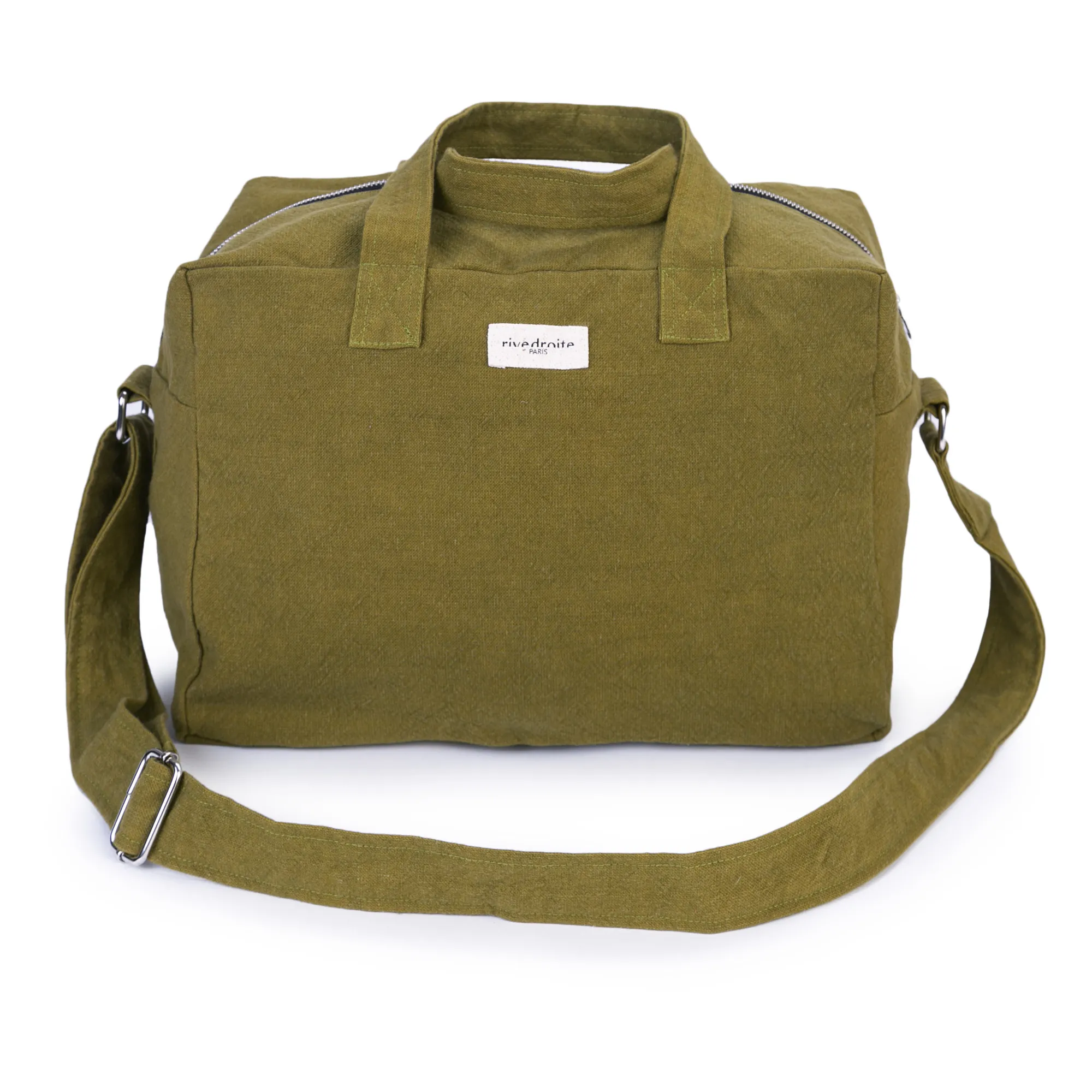 rivedroite Sac 24h Sauval en coton recyclé Vert olive Smallable