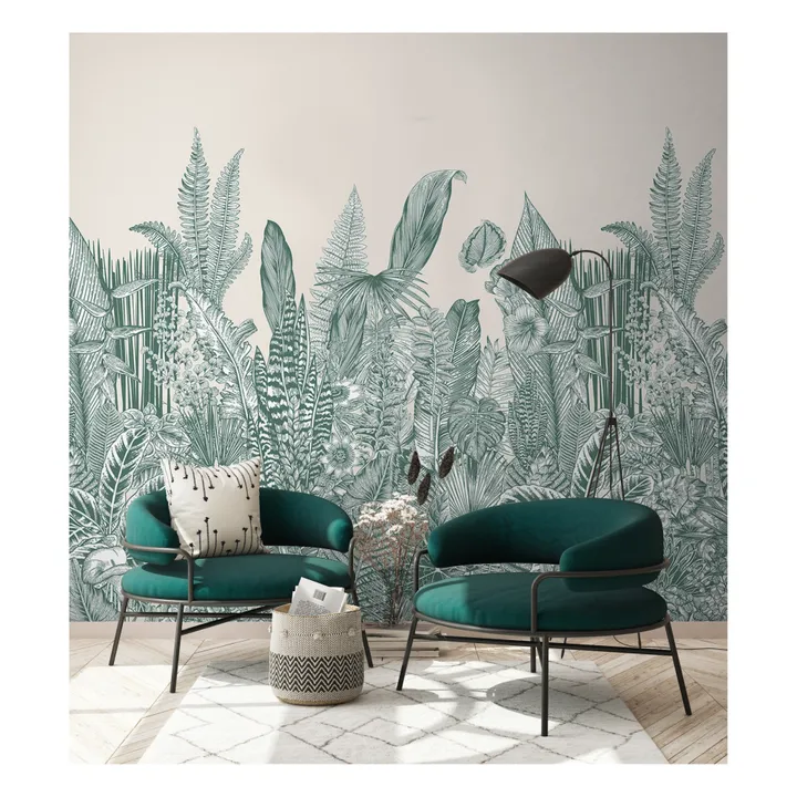 Papier-peint Fresque Botanic - 3 lés | Vert- Image produit n°0