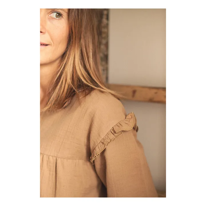Bluse Zelie -Damenkollektion | Kamelbraun- Produktbild Nr. 4