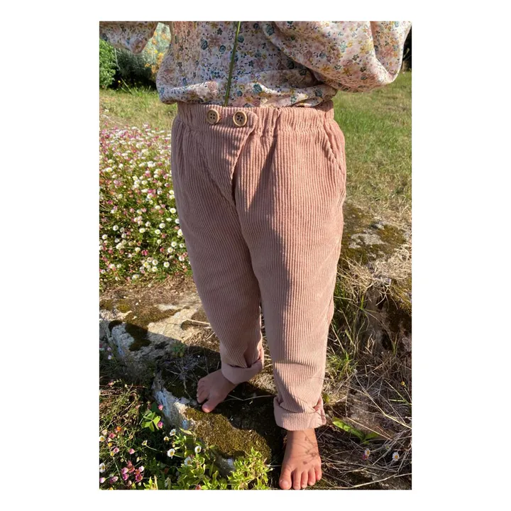 Pantalon Velours Marlito | Rose- Image produit n°3
