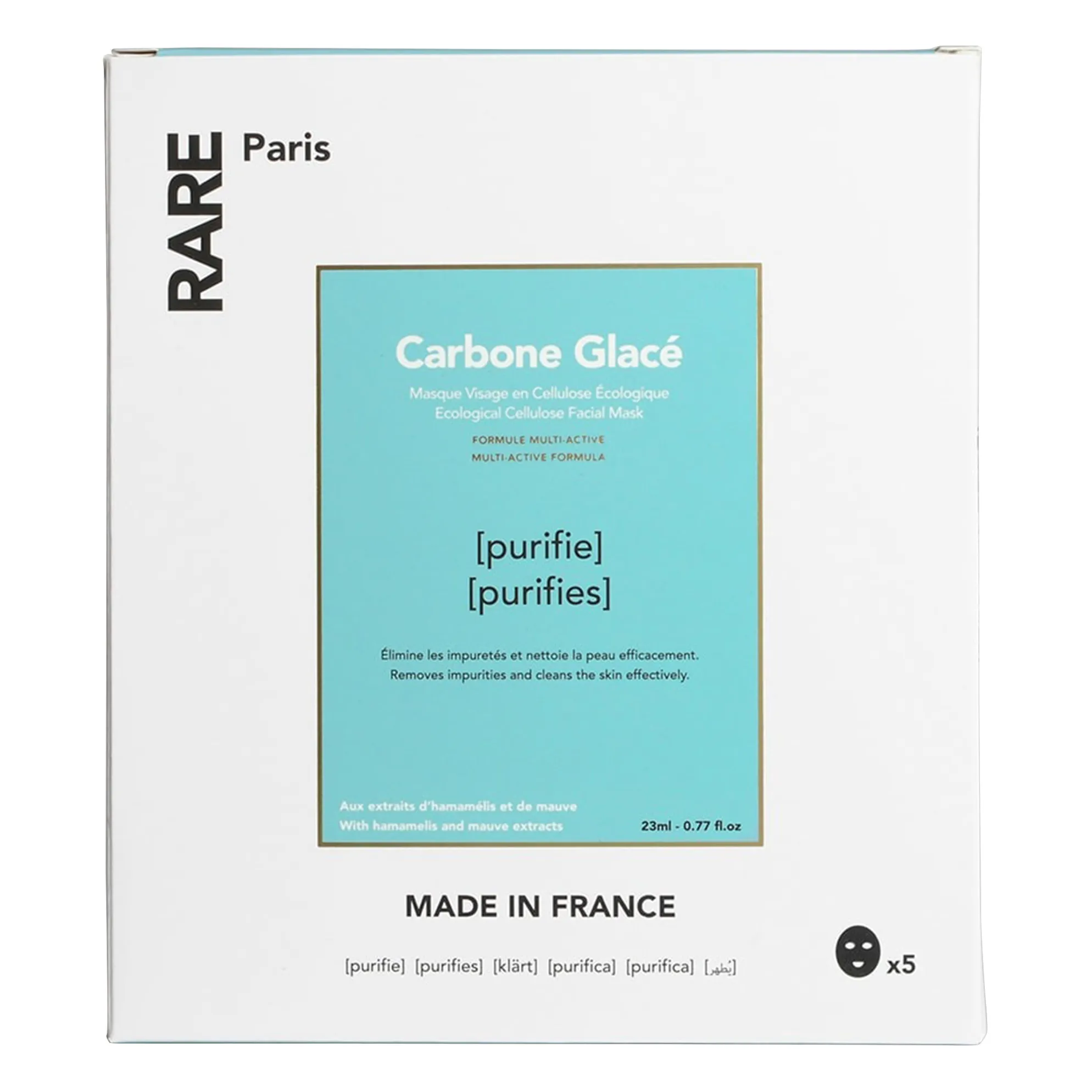 Masque Carbone glacé purifiant - Set de 5- Image produit n°0