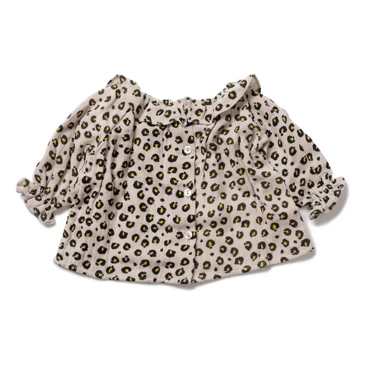 Bluse Leopard Solane | Beige- Produktbild Nr. 1