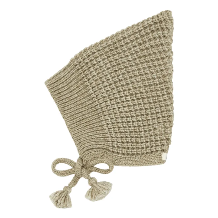 Mütze aus Wolle und Alpaka Smurf | Kamelbraun- Produktbild Nr. 0