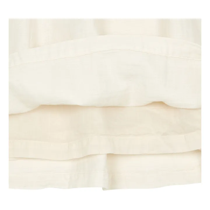 Robe Bi-matières Coton Bio Marie | Ecru- Image produit n°2