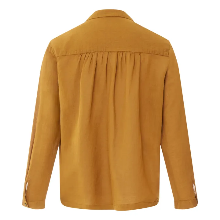 Cotton and Wool Blouse  | Caramel- Product image n°5