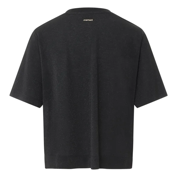 Camiseta Iora de lúrex | Negro- Imagen del producto n°4