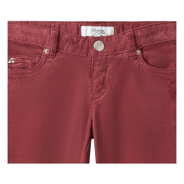 Pantaloni in velluto Sienna | Lie de vin- Immagine del prodotto n°1