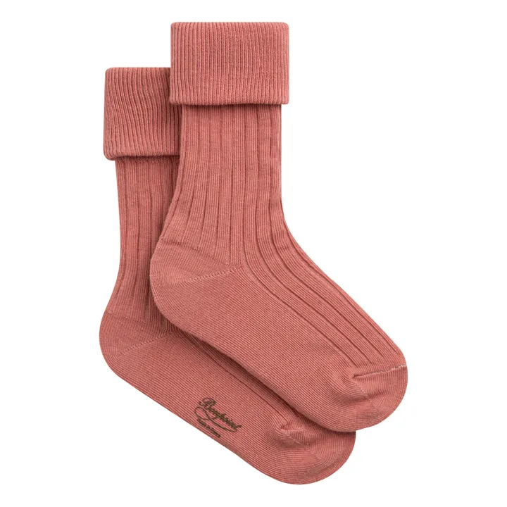 Gerippte Socken | Rosa- Produktbild Nr. 0