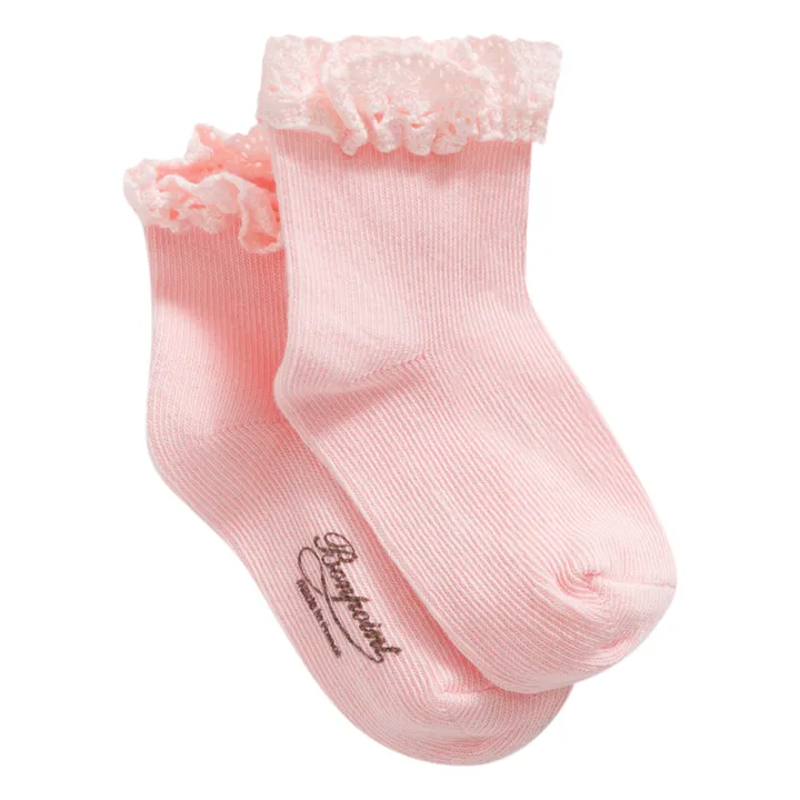 Socken mit Spitze | Rosa- Produktbild Nr. 0