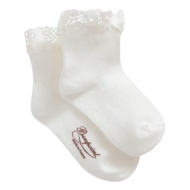 Calcetines de encaje | Blanco