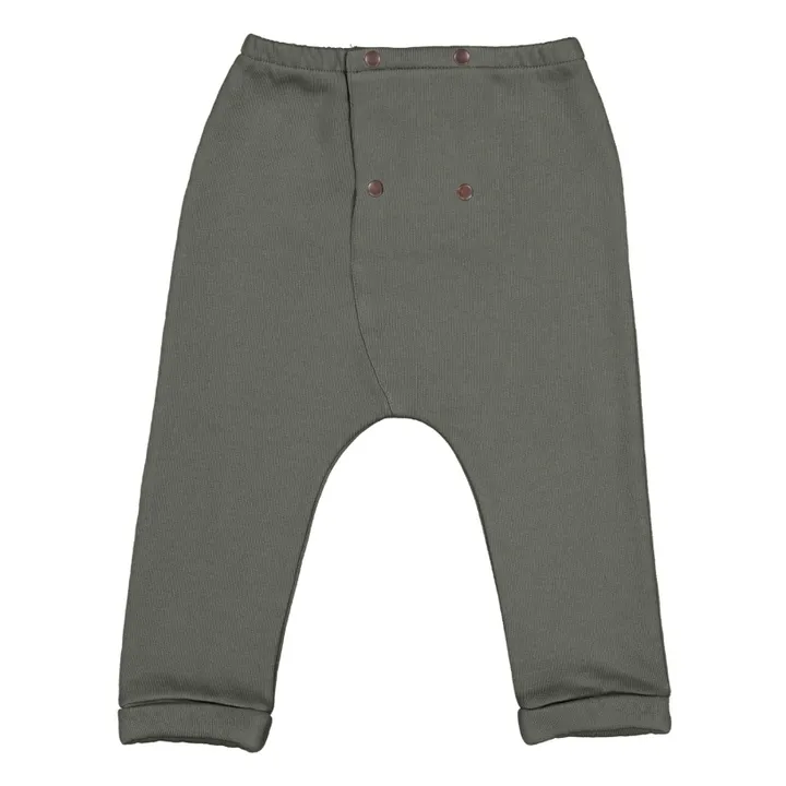 Baboush Organic Cotton Harem Pants | Charcoal grey- Product image n°0