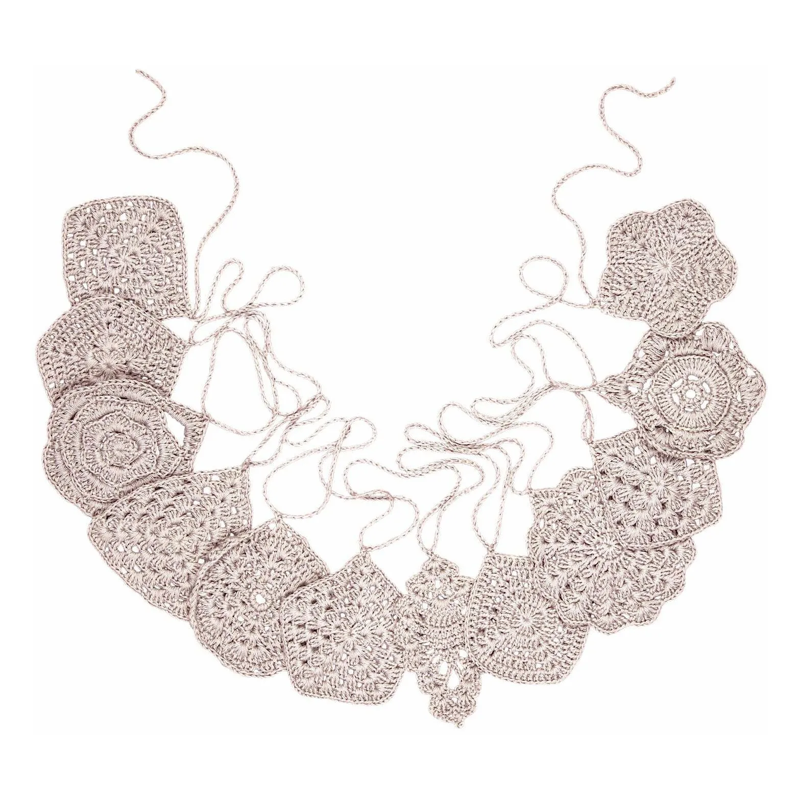 Numero 74 Powder S018 Hand Crocheted Garland