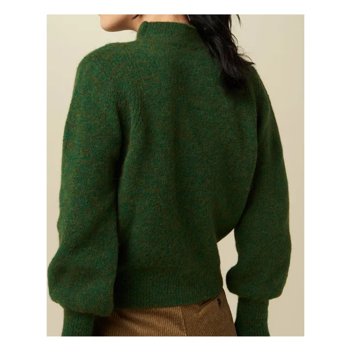 Pull Loli in alpaca e lana | Verde- Immagine del prodotto n°3