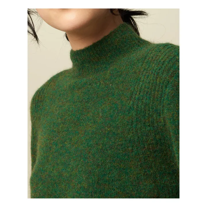 Pull Loli in alpaca e lana | Verde- Immagine del prodotto n°2