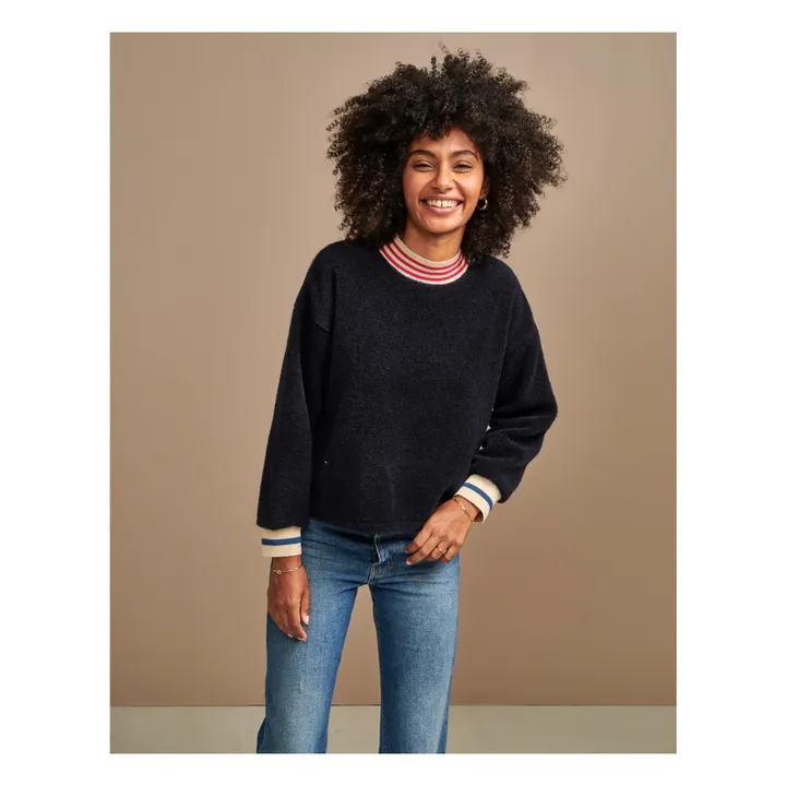 Sweatshirt Valo - Damenkollektion  | Navy- Produktbild Nr. 1