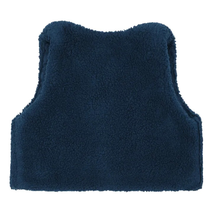 Gilet senza maniche, in stile pelliccia, Beti | Blu marino- Immagine del prodotto n°1