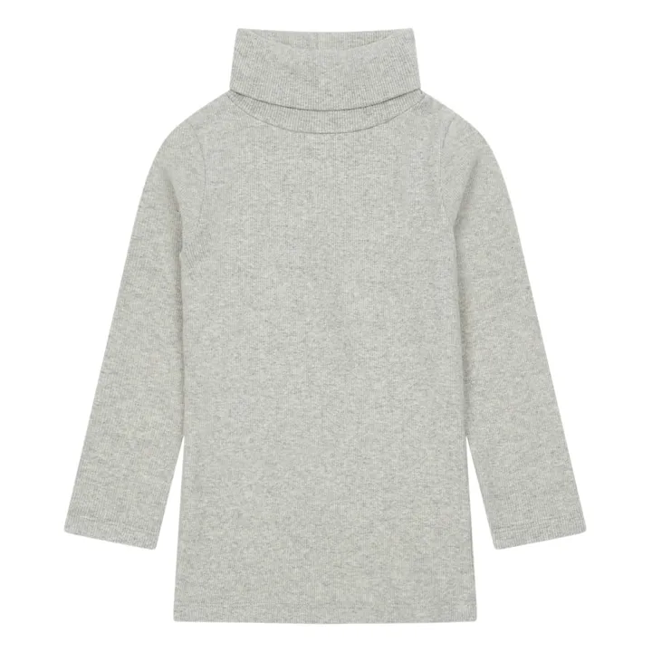Soft Titou Polo Neck Jumper | Heather grey- Product image n°0