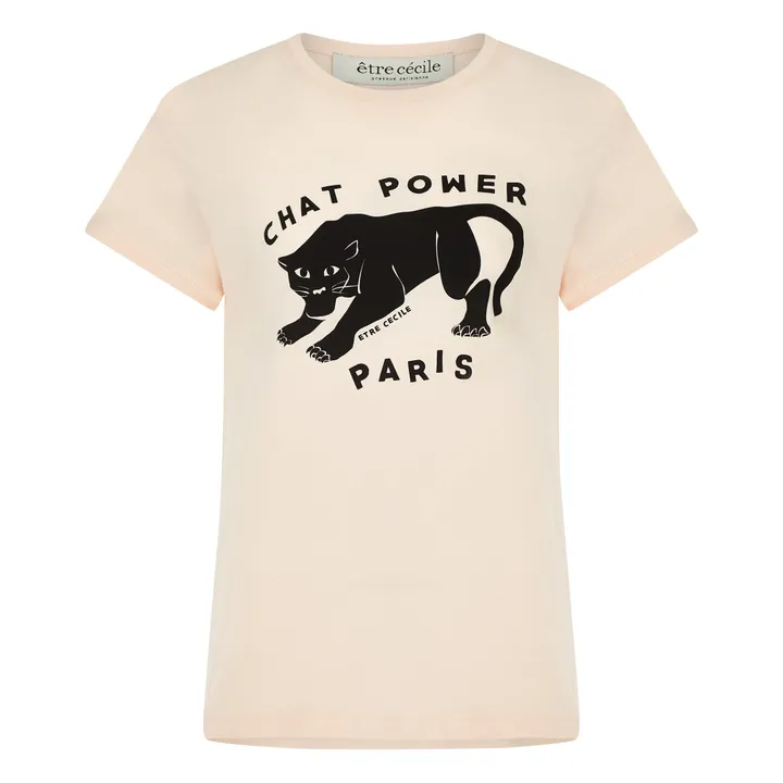 T-Shirt Chat Power  | Blassrosa- Produktbild Nr. 0