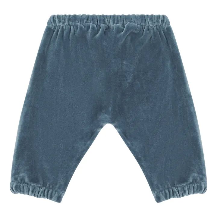 Pantaloni in stile Sarouel Cannelle in velluto di cotone bio | Blu marino- Immagine del prodotto n°0