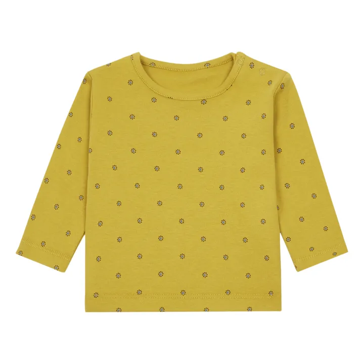 T-shirt Olive Jersey Coton Bio | Miel- Image produit n°0
