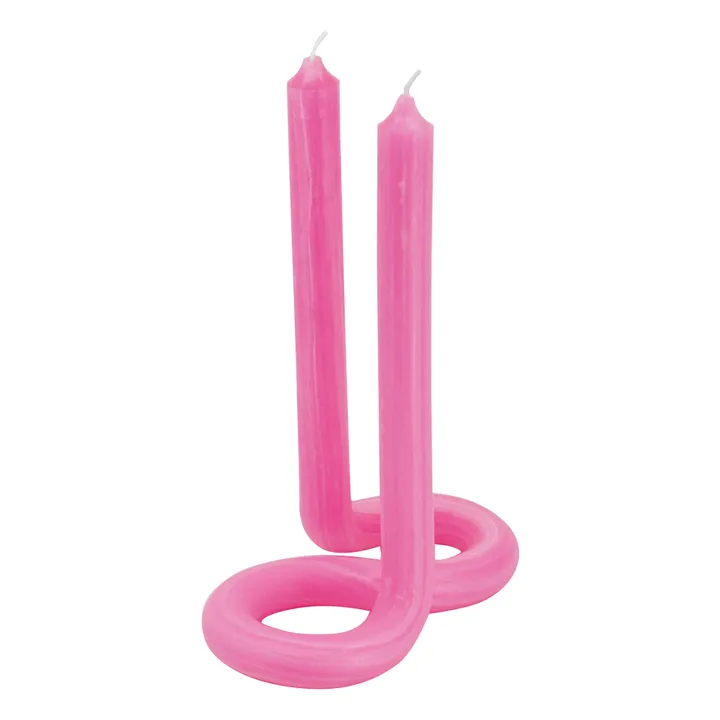Candela intrecciata TWIST | Rosa- Immagine del prodotto n°0