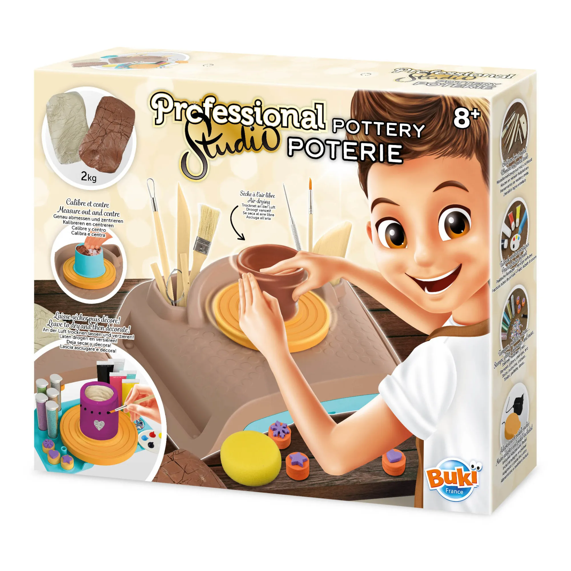 Buki Multicoloured Professional Pottery Studio Kit
