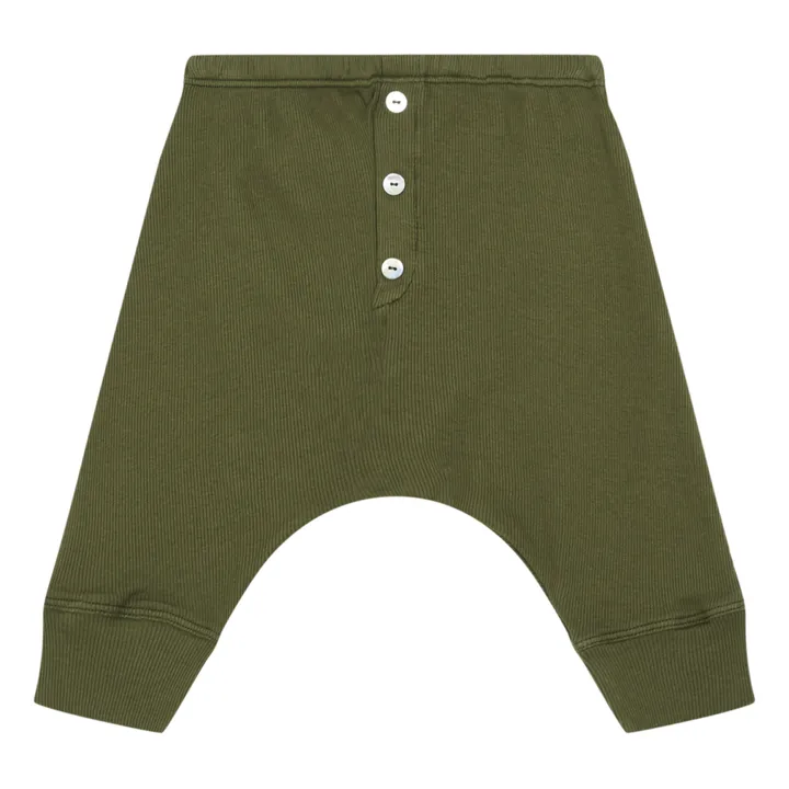 Pantalón de algodón orgánico Billy | Verde Kaki- Imagen del producto n°0