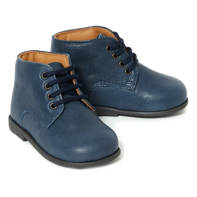 Lace-up Ankle Boots - Collection Two Con Me -   Lace-up Ankle Boots - Collection Two Con Me  | Navy blue