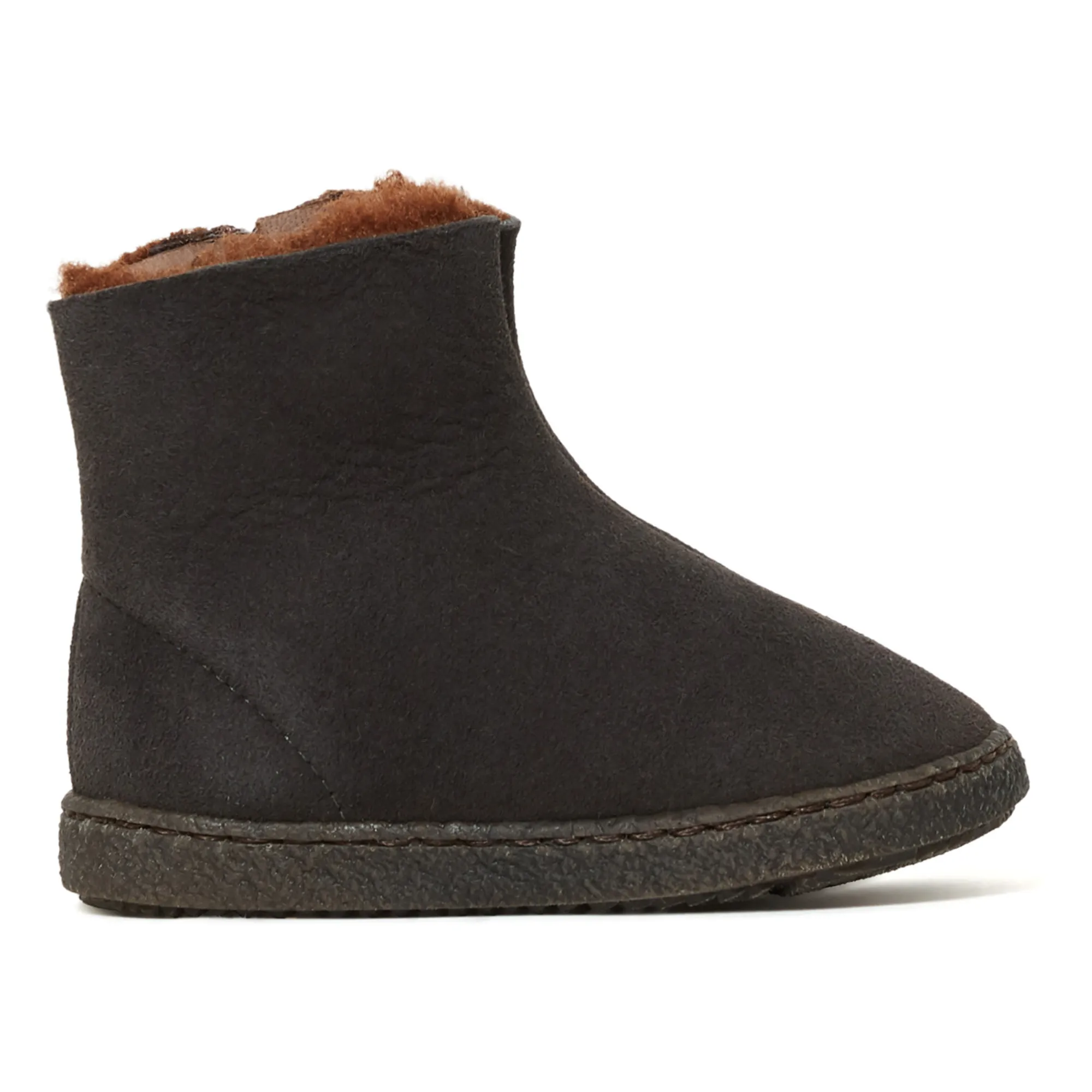Pèpè Charcoal Grey Fur Boots