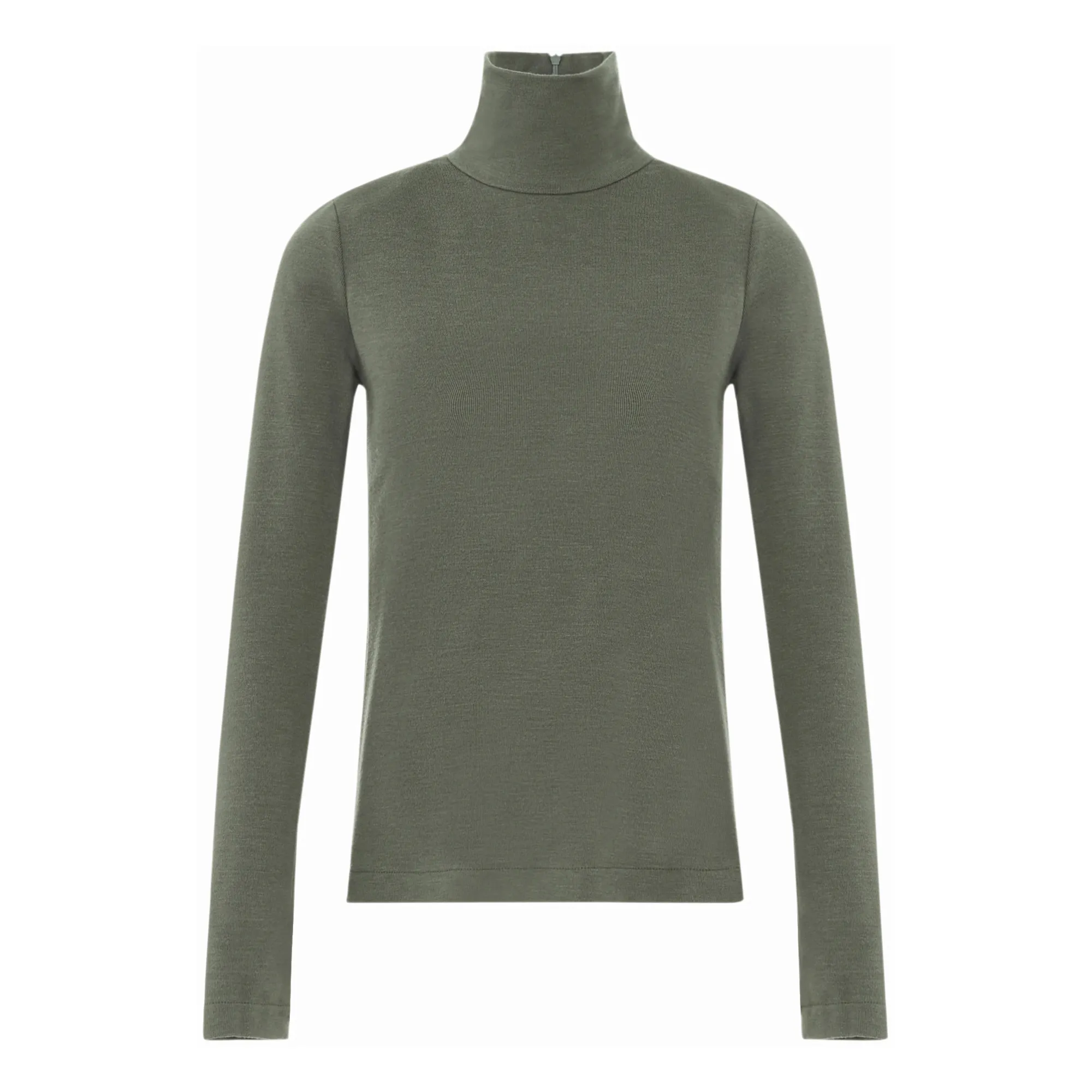 Laurence Bras Chrome Green Lune Jersey Wool Top