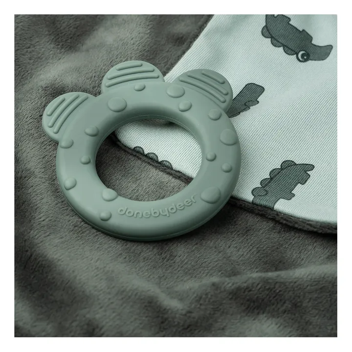 Pupazzetto con clip salvaciuccio, motivo: coccodrillo | Verde- Immagine del prodotto n°1