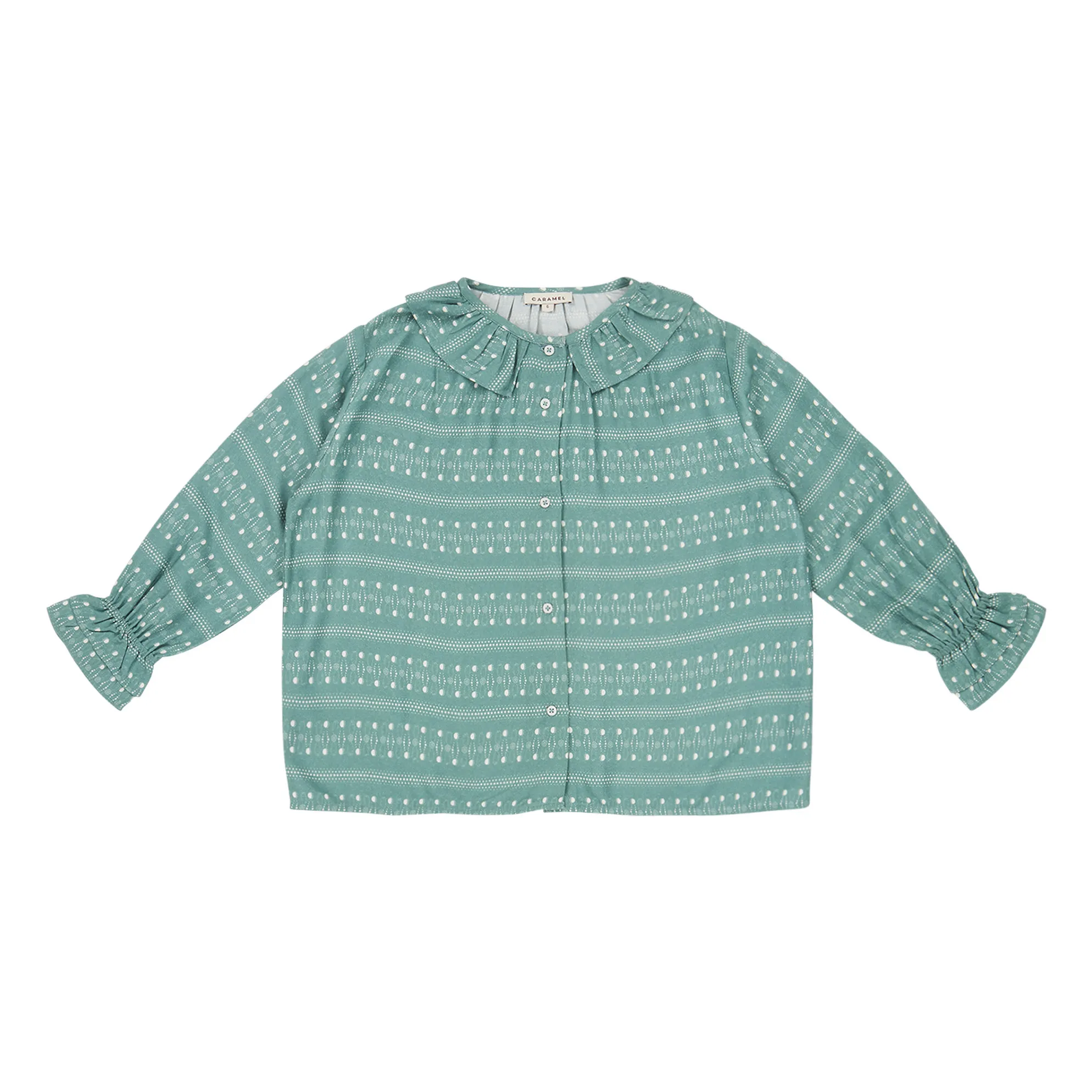Caramel Blue Green Tern Blouse