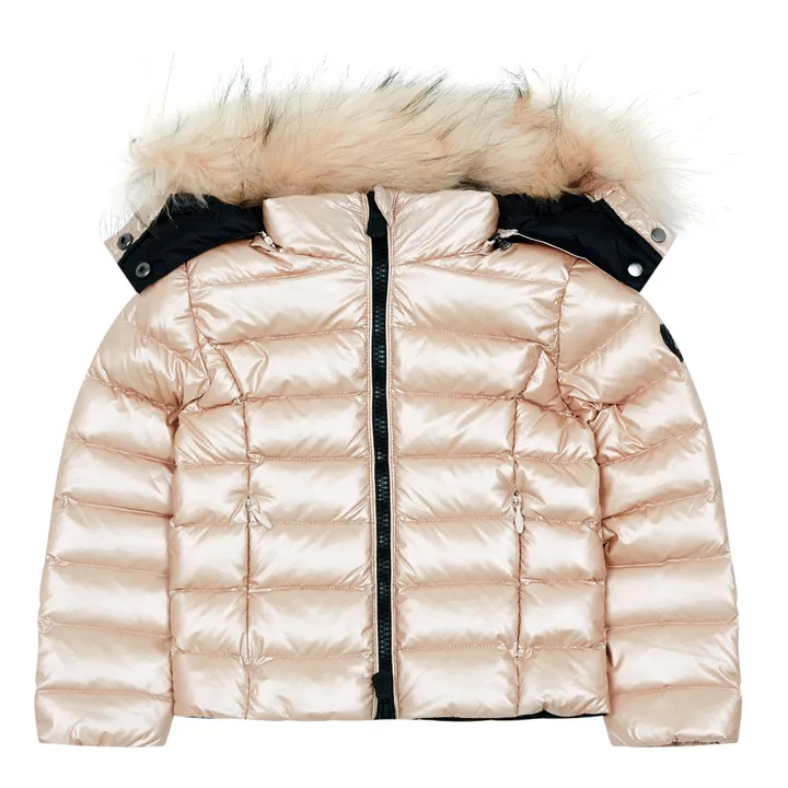 Jott Doudoune Fourrure Opale Rose poudré Smallable