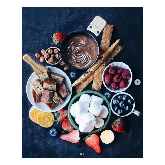 Fondue au chocolat à la bougie | Schwarz- Produktbild Nr. 1