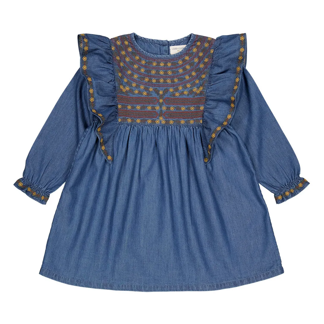 Louis Louise Denim Blue Amiel Chambray Dress