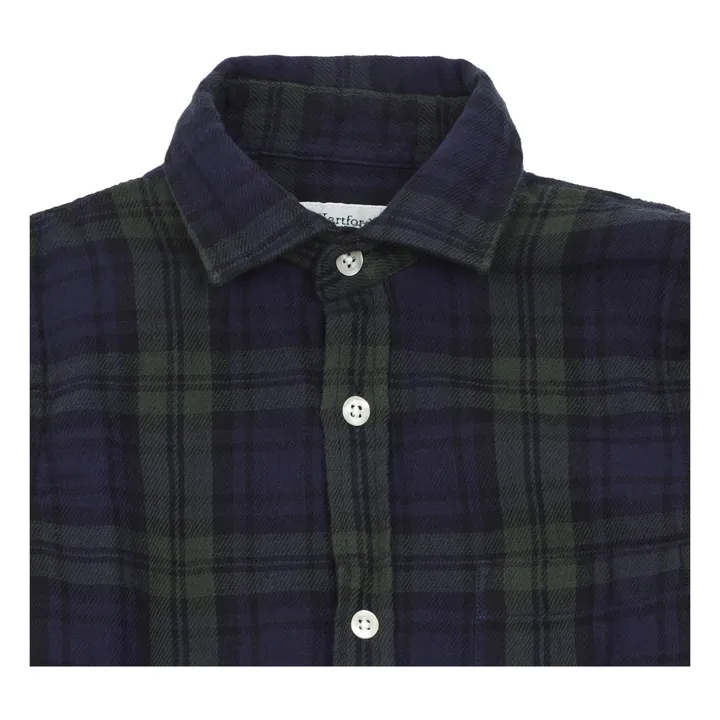 Camisa Paul Kid de franela | Verde- Imagen del producto n°1