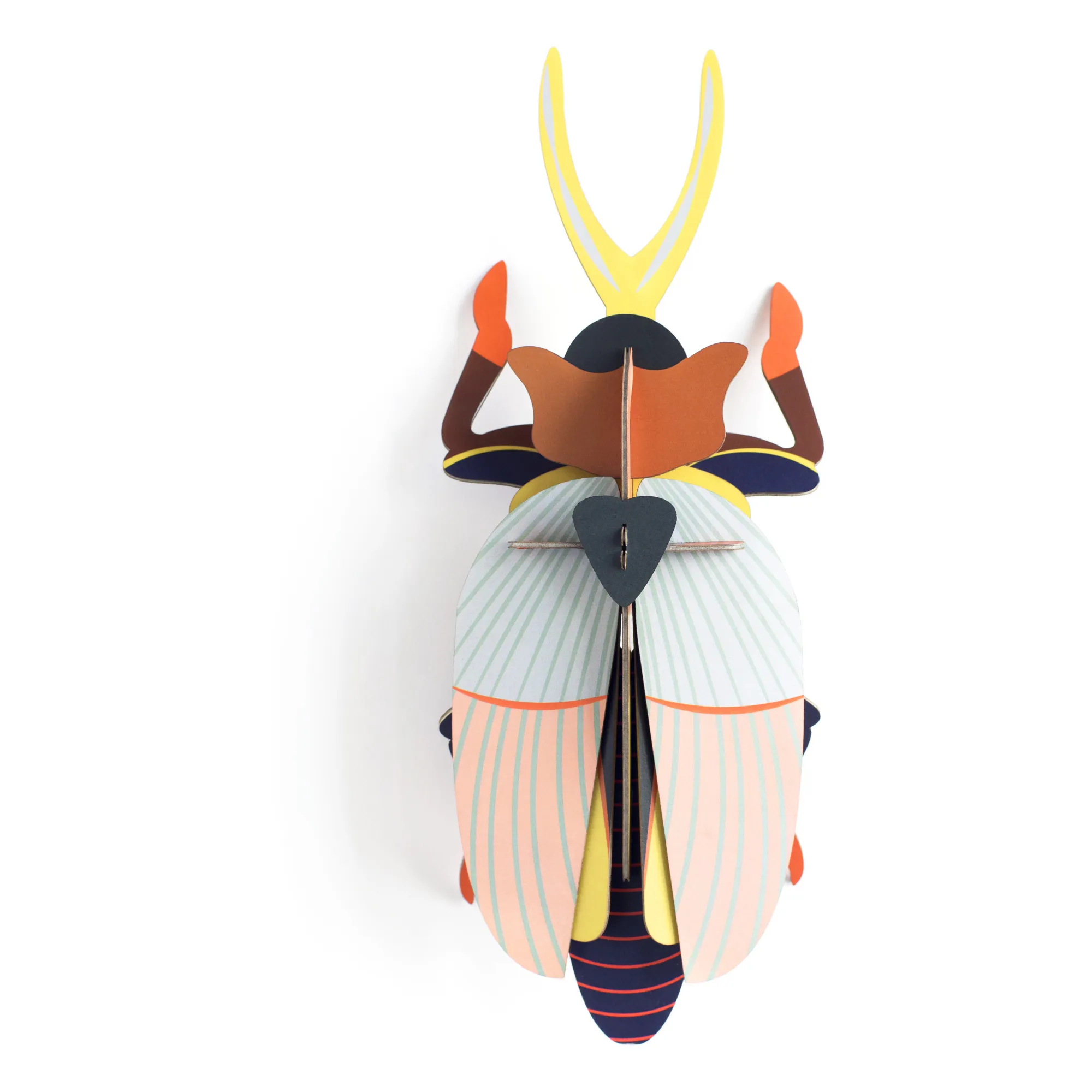Studio Roof Multicoloured Rhinoceros Beetle Wall Decoration