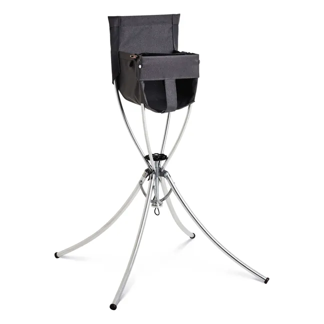 Kit complet: sac bandoulière, support, chaise, berceau et transat | Noir