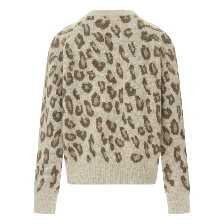 Pullover Esther Leopard Alpaga et Merinos | Leopard- Produktbild Nr. 3