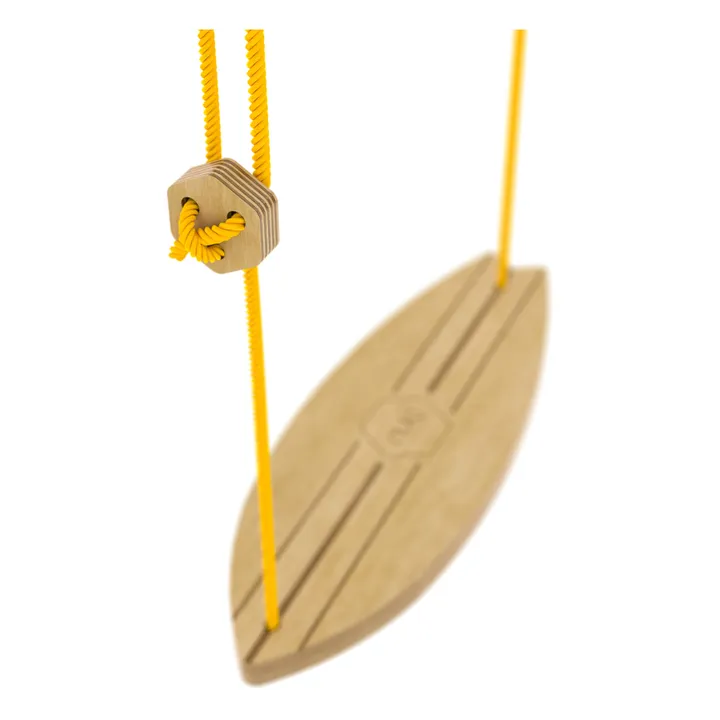 Birch Wood Swing | Yellow- Product image n°1