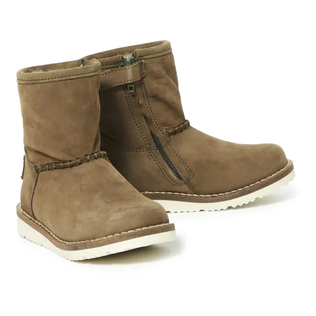 Fur Boots - Collection Two Con Me  | Khaki