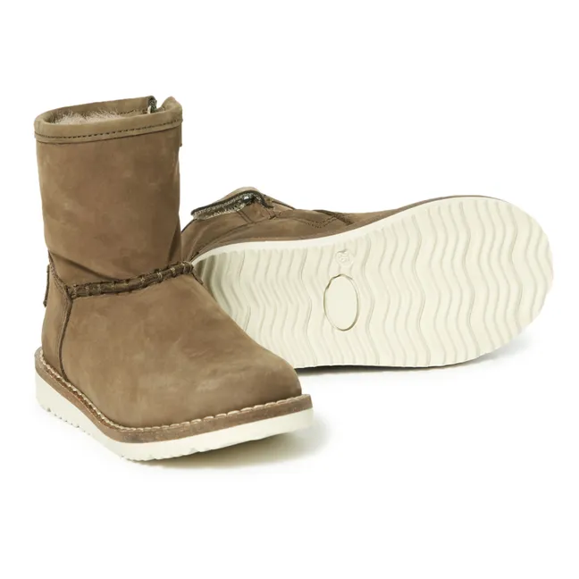 Fur Boots - Collection Two Con Me  | Khaki