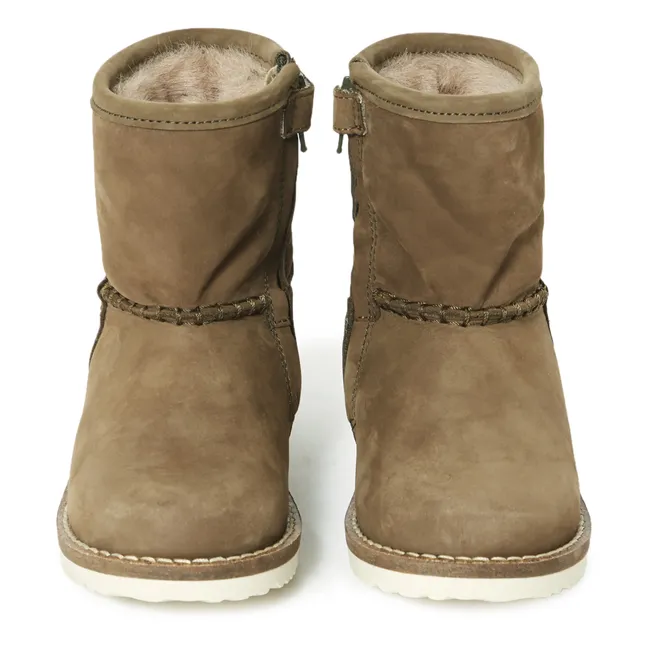 Fur Boots - Collection Two Con Me  | Khaki